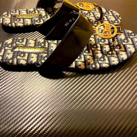 dior flip flops 2017|christian dior slides for sale.